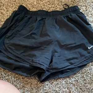 Black Nike running shorts size M
